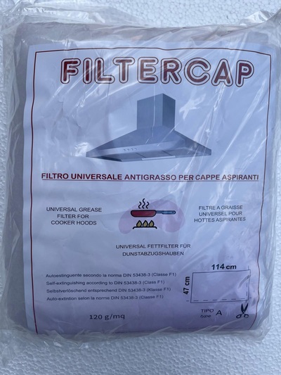 FILTRO CAPPA UNIVERSALE ANTIGRASSO CON INDICATORE SATURAZIONE MISURE 47 X  114 CM